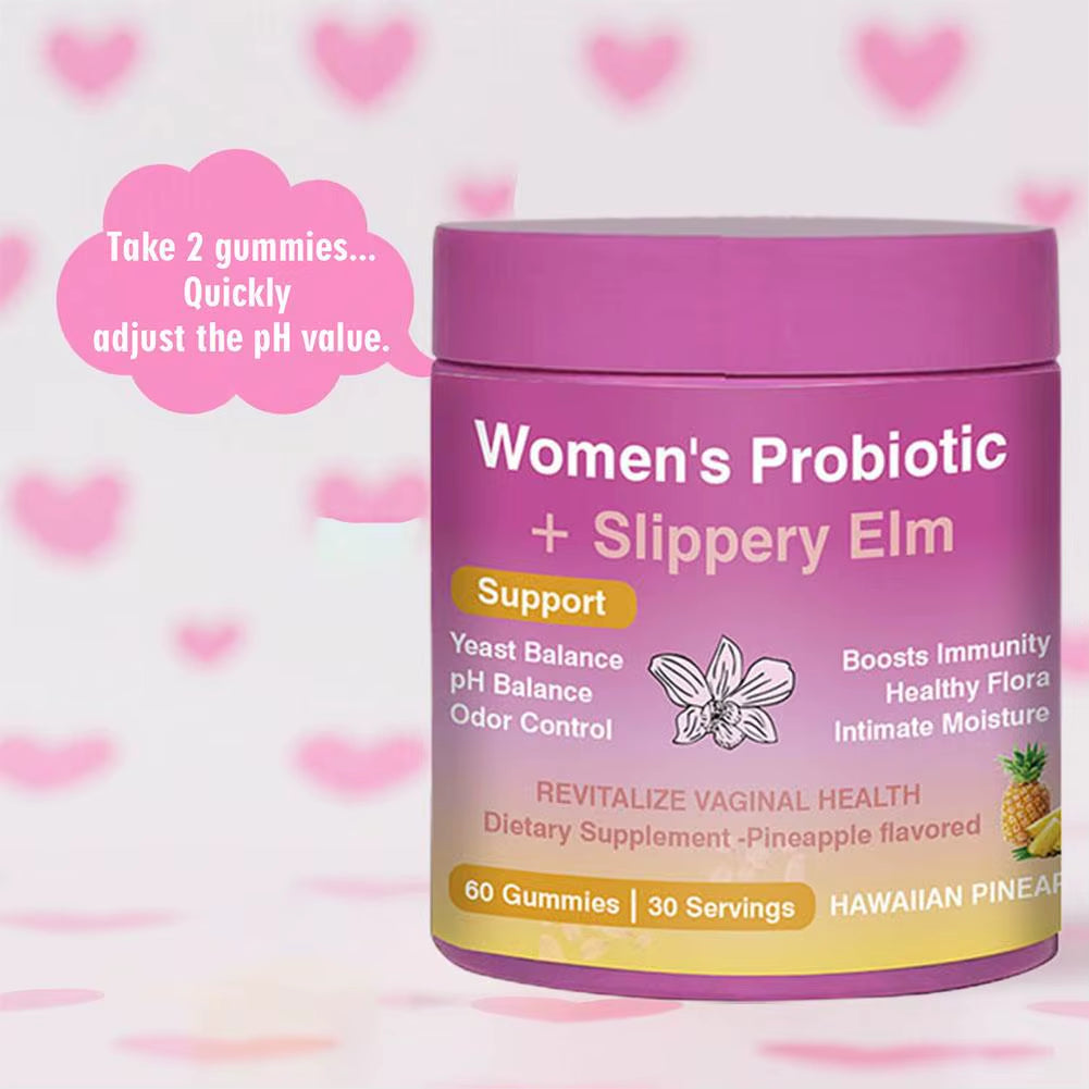 60Pcs Female Probiotic Gummies for Intimate Care Optimize Gut Microbiota, Enhance Immunity, and Improve Overall Health Level
